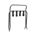 Crni preklopni stalak za kofere s naslonom - INOX - Slika 7