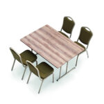 Konferencijski stol SLIDE SKIRT MASA BPHM 180×60/90 - Slika 2